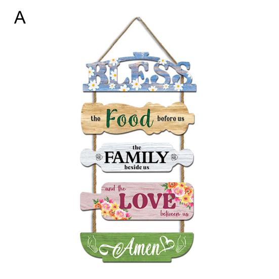 Hanging Wooden Sign with Lanyard Easy To Hang Front Door Plaque Sign Rustic Wall Art Sign Farmhouse Decoration