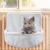 Hanging Cat Bed Cat Window Perch Bedside Plush Hammock Nest with Removable Washable Cover for Indoor Cats Sleeping Rest