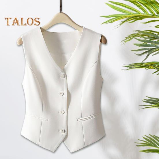 Женский жилет без рукавов на пуговицах, однотонный легкий дышащий жилет, куртка в повседневном стиле, укороченный топ для повседневной носки, офиса, улицы