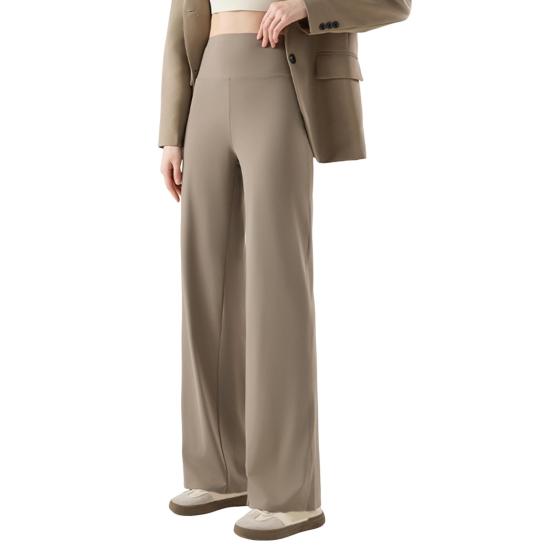 Women Yoga Pants High Waist Wide Leg Pants Breathable Lounge Trousers Spring Autumn Floor Length Pants for Women