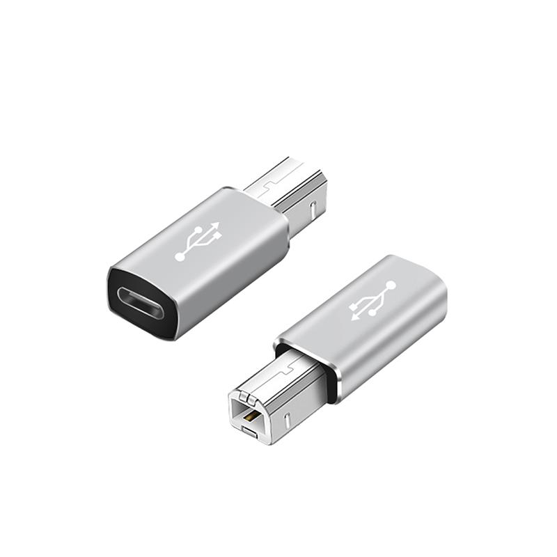 USB C to USB B 1.1 for MIDI Controller Data Transfer Male to Female Type C to B Adapter for HP/Epson/Canon Printer Scanner