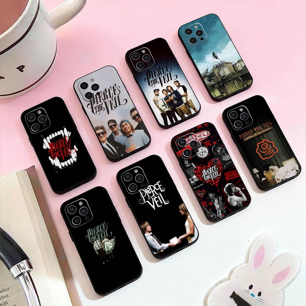 Чехол для телефона P-Pierce the V-Veil Band, силиконовый, мягкий, для iPhone 17, 16, 15, 14, 13, 12, 11, XS, Plus Pro Max