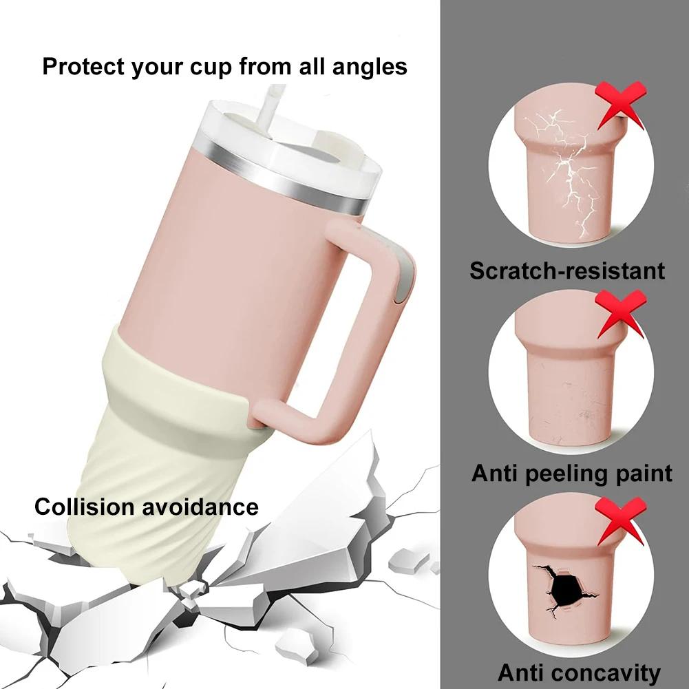 Силиконовый чехол на нижнюю часть чехла для Stanley 30oz/40oz Quencher Adventure Tumbler держатель для бутылки с водой защитный чехол