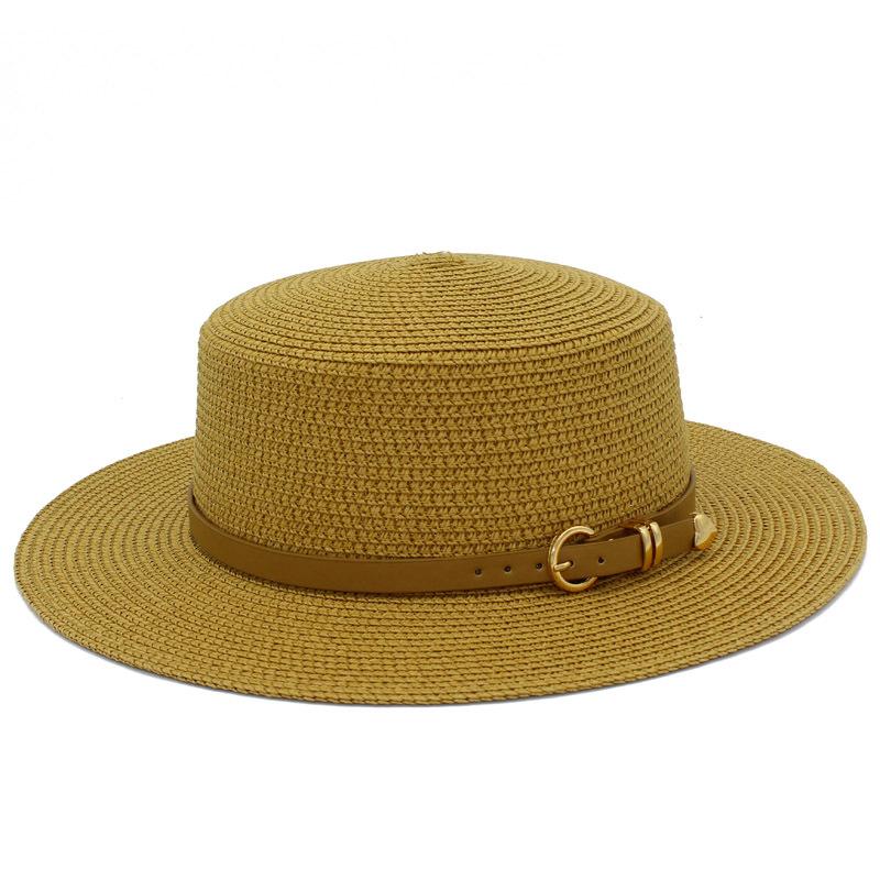 Женская новая весенне-летняя шляпа-котелок модная соломенная шляпа-панама уличная шляпа от солнца французская пляжная шляпа классная шляпа