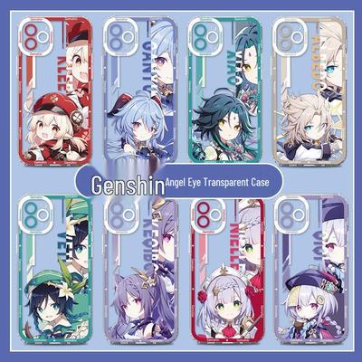 Чехол для iPhone 17 Genshin Impact - Мультяшный дизайн Венти и Кли для Apple 16/15