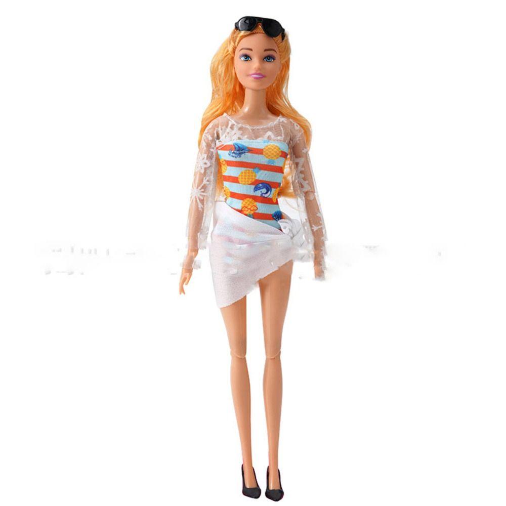 Summer Beach Style Doll Swimwear Fashion Beach Bathing Swimsuits Toys Doll Bikini  30cm Dolls
