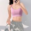Summer Shockproof Breathable Six-String Strap Sporty Camisole Bra