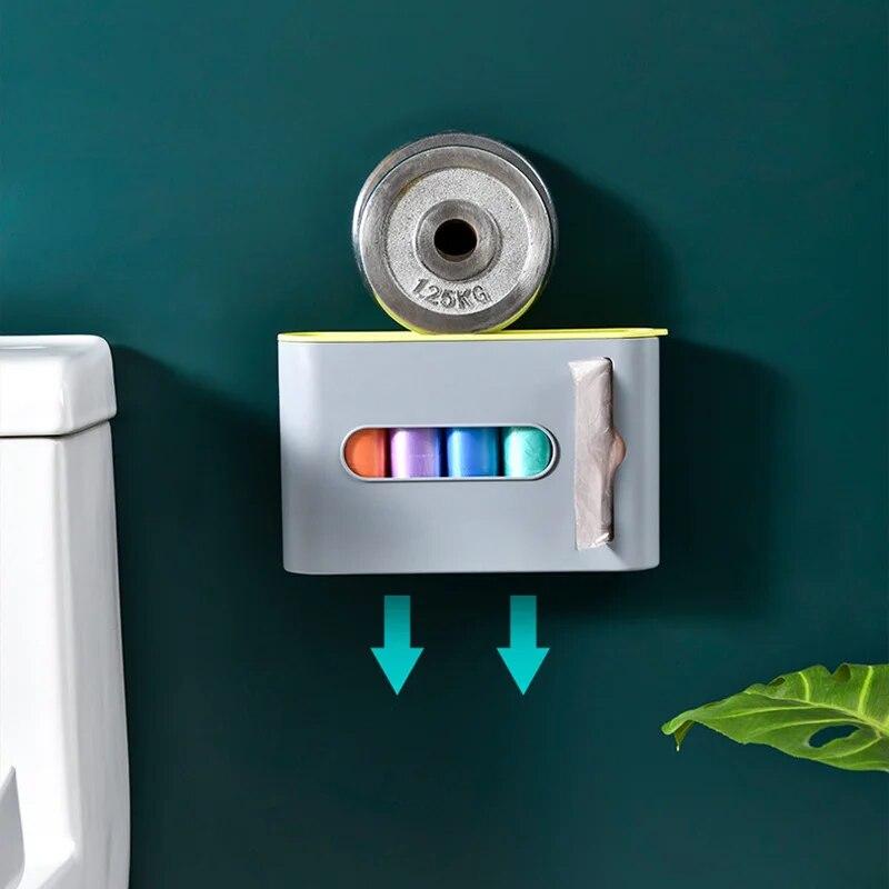 Мешки для мусора, ящик для хранения, настенный пластиковый мешок для мусора, диспенсер, держатель для мешка для мусора, органайзер для ванной комнаты, кухни