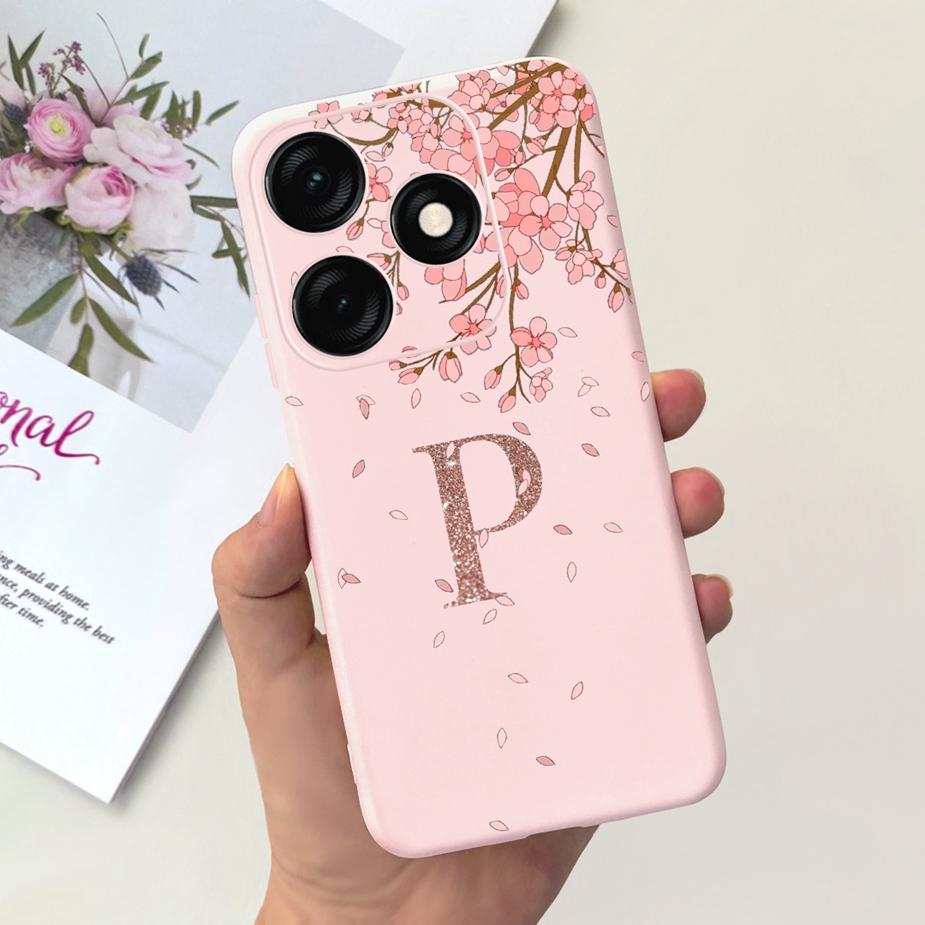 Чехол для Tecno Spark 20 Чехол Spark 20C Милая Корона Буквы Чехол Мягкий Силиконовый Чехол для Телефона Для Tecno Spark 20 Pro Spark20 C Fundas Capa