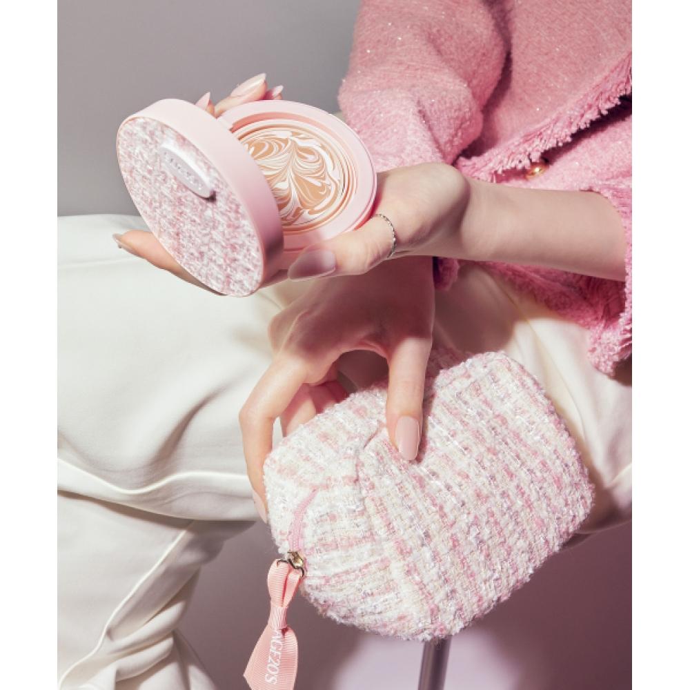 Age 20 S eSSence Cover Pact Flora  Original + Refill + Tweed Pouch 