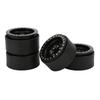 4pcsset 1.9in Aluminum Alloy Beadlock Wheel Rims for Axial SCX10 90046 RC Crawler Car PartsBlack
