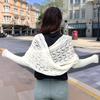 Scarf With Sleeves Women Soft Knitted Wrap New Fashionable Pullover Shawl Windproof Warm Autumn Winter Poncho