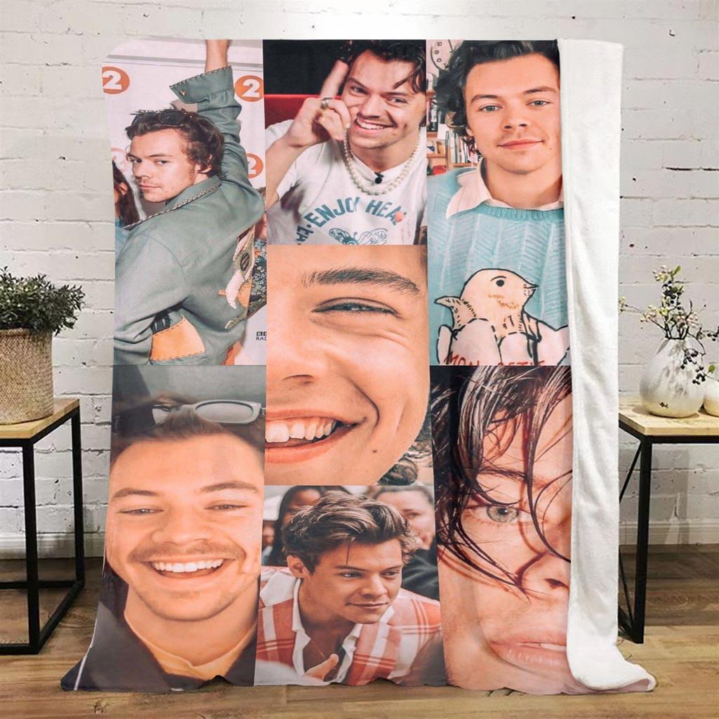 Harry Styles Soft Comfortable Blanket All Seasons Perfect Gift Couch Office Nap Outdoor Travel Blanket