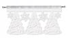 Envelope CHRISTMAS TREES SNOWFLAKES Pelmet Curtain CHRISTMAS GLAMOUR 60x35
