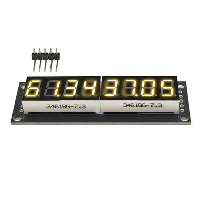 Модуль цифрового индикатора 8 разрядов 7-сегментный LED 5V 0.36 дюйма 74HC595 Желтый дисплей