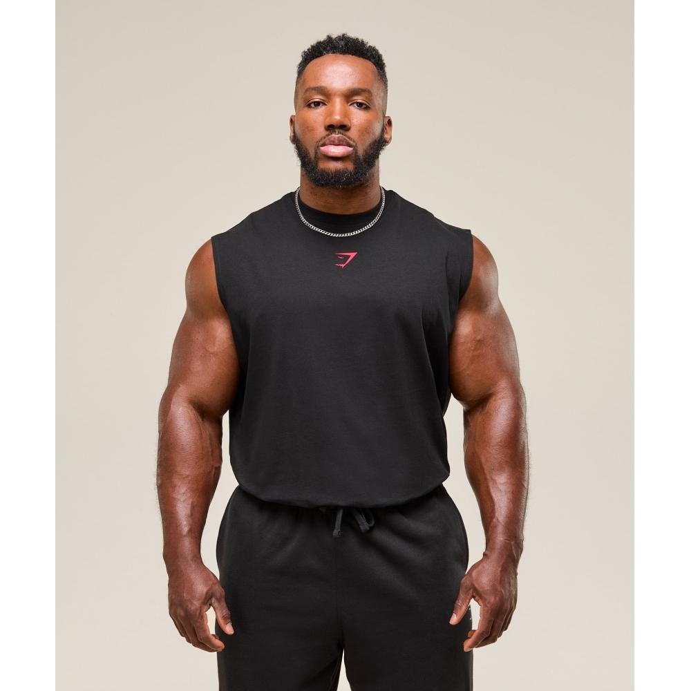 Gymshark Резервуар отключения питания Черный Кондиционер Красный A2c9m Bc1d