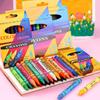 6/12/18/24 Colors Pen Shape Crayons Non Dirty Hand Washable Safe Non-Toxic for Kids Baby Toddler Gift Early Education Tools