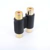 1pcs Audio Video Connector RCA 2rca 3rca Female To RCA 2rca 3rca Female AV Coupler Gold Plated Adapter Plug Socket Converter