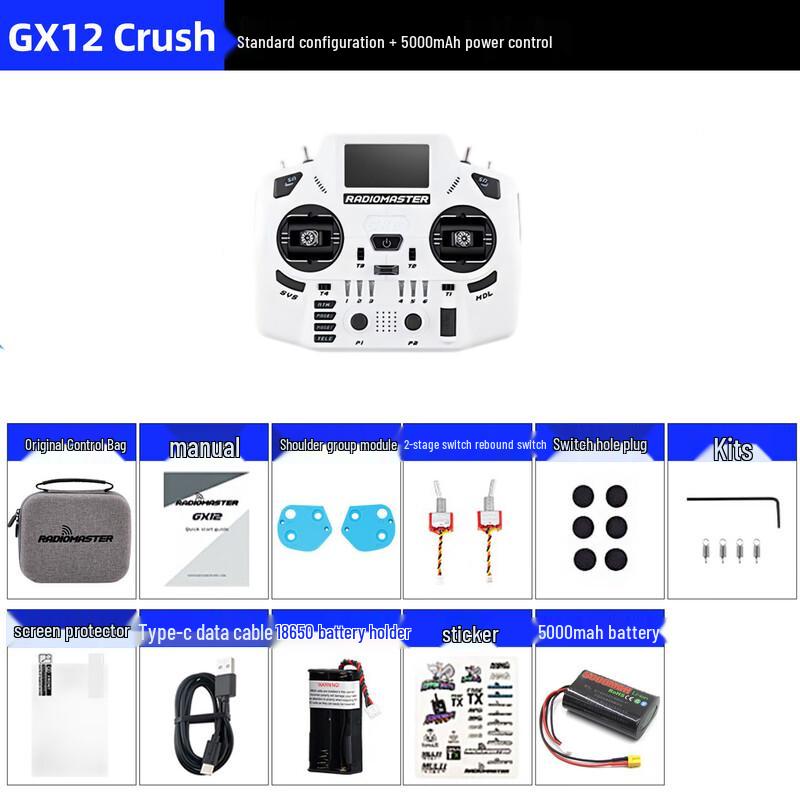 RADIOMASTER GX12 Crush ELRS Remote Controller