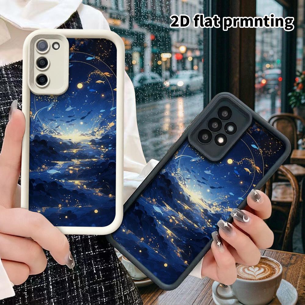 Чехол для телефона: 2D плотный защитный чехол со слоями для Samsung Galaxy A34 A35 M05 M06 S20 S22 S21 FE Plus 5G, Рыбы Звездного Моря, Рождественский и Хэллоуинский Подарок
