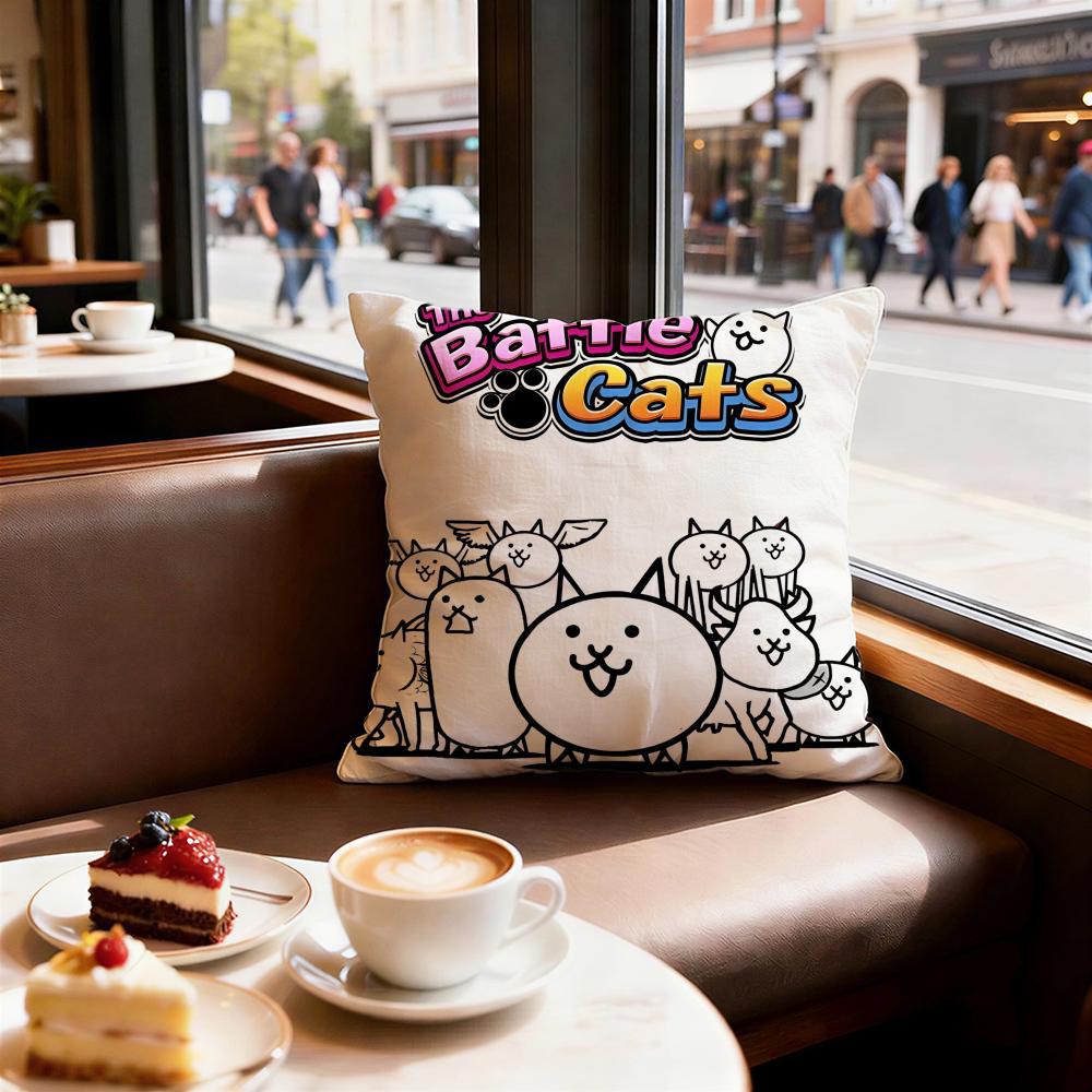 Game The Battle Cats Cushion Cover Decorative Cushions Covers Cover Sofa x Pillow  Piece x x Pillowcase