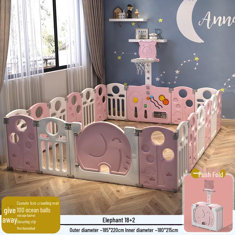 Детский безопасный складной манеж с ковриком для ползания для младенцев и малышей