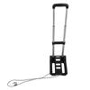 Folding Luggage Cart with 2 Wheels Small Hand Truck with Drawbar Light Duty Dolly for Moving