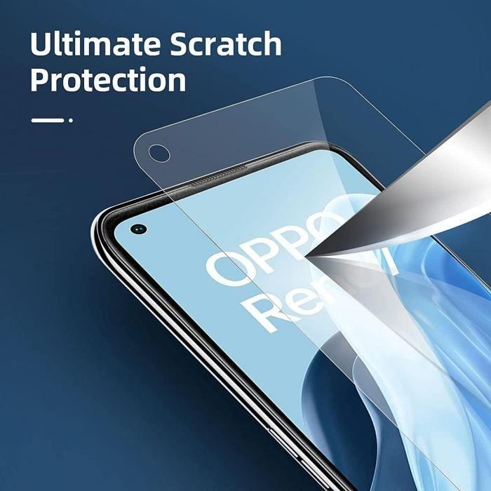 Verre Trempé pour OPPO Reno 7 - E.F.CONNECTION - Installation Facile - Anti-rayure - Pack de 2