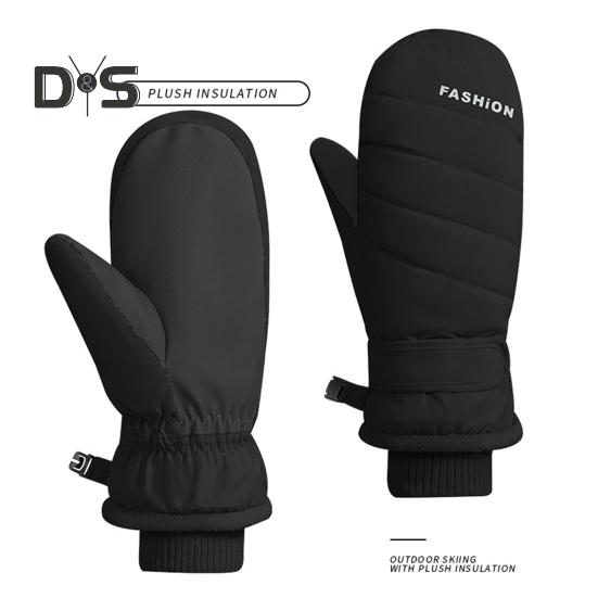 Зимние лыжные перчатки для мужчин и женщин, молодежные нескользящие термоперчатки, ветрозащитные зимние перчатки для согревания рук, для катания на лыжах и велоспорта