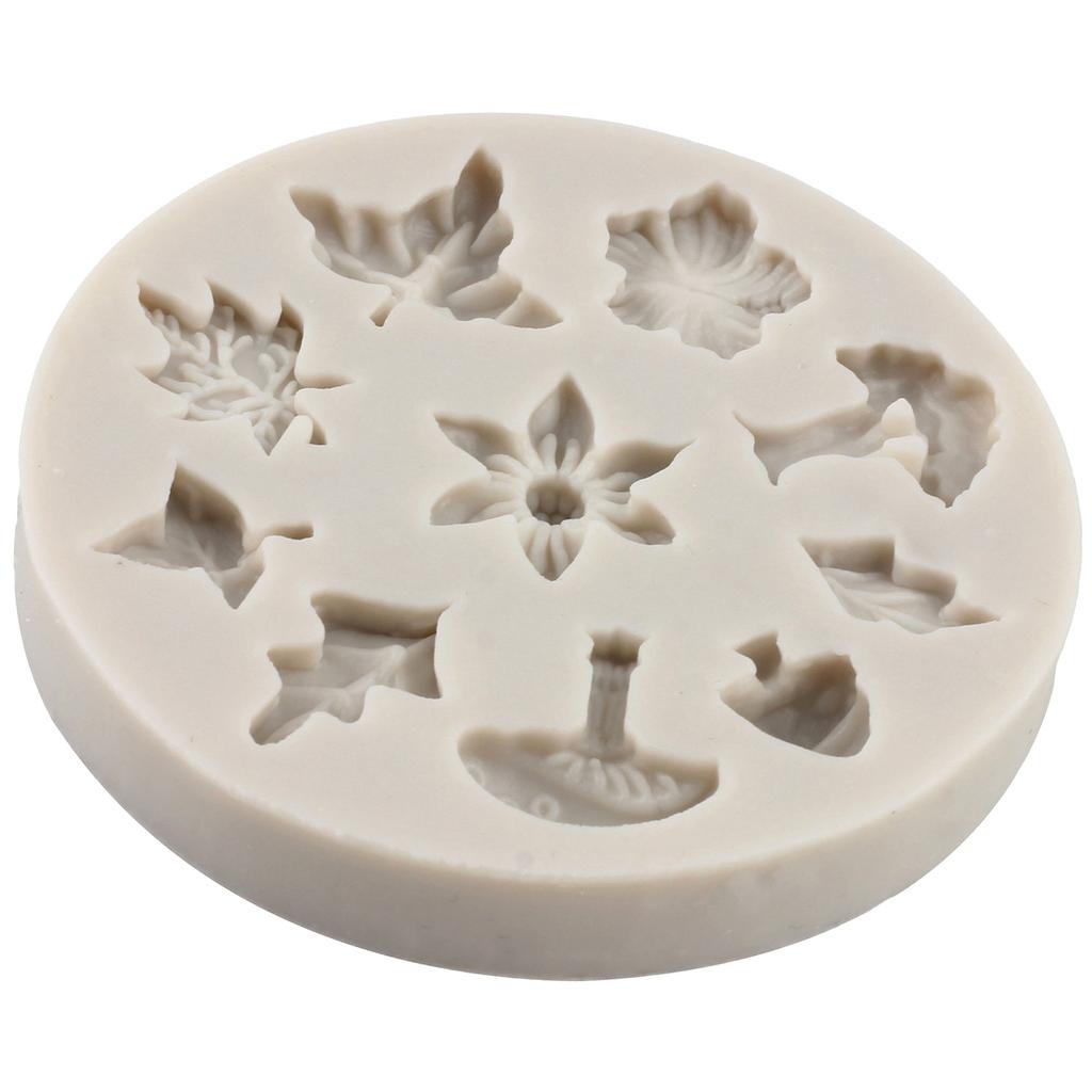 Цветочные листья, силиконовые формы, сделай сам, кекс, топпер, формы для помадки, конфеты, шоколад, форма для мастики, инструменты для украшения торта, глиняные формы