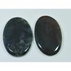 40-41MM натуральный зеленый моховой агат 2 шт овальный кабошон россыпью драгоценный камень 88 карат. СК-4073