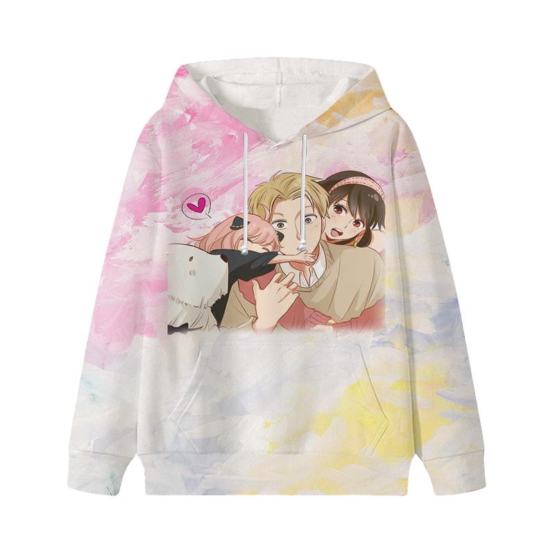 Spy X Family Hoodie Cartoon Anya Forger Pullover Loyor Yor Forger Boys Girls Personality Outfits Tops Children Gift Clothes