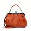 Single Shoulder Crossbody Bag for Women PU Leather Large Capacity Pocket Adjustable Shoulder Strap