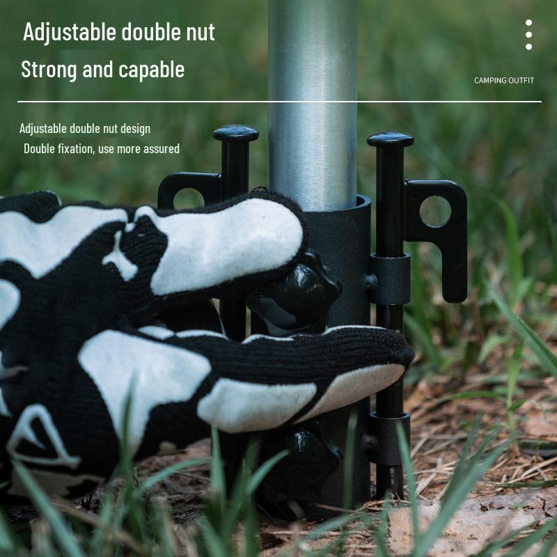 Регулируемый фиксатор для стойки тента-навеса для кемпинга - Аксессуар для поддержки кемпингового навеса