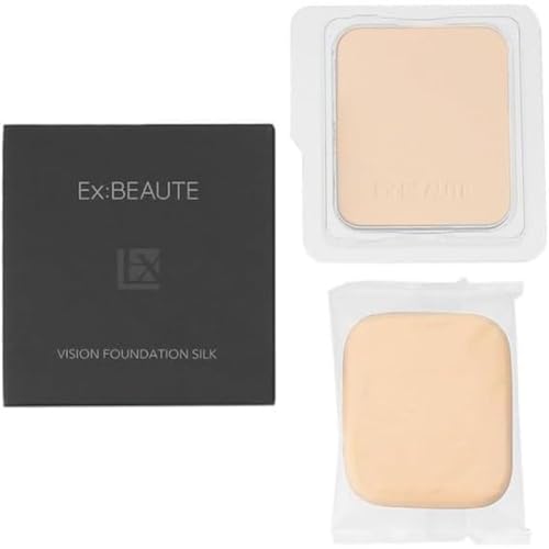 EXBEAUTE официальная пудра-основа для лица Vision silk покрытие пор стойкая к поту и кожному жиру долговременная сделано в Японии (Охра 01 яркое впечатление