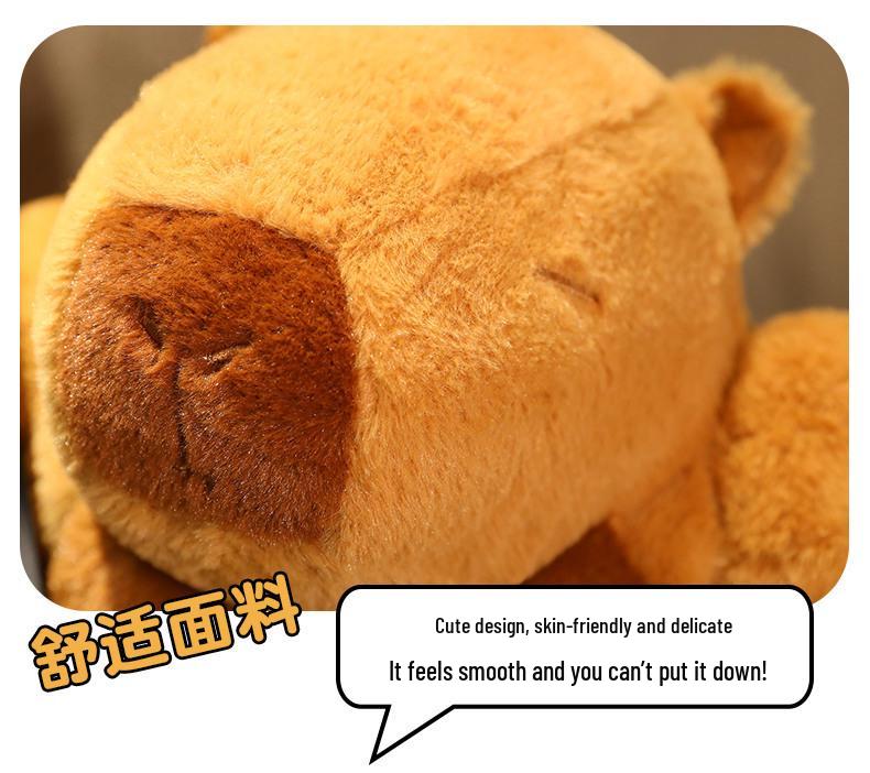 Internet Celebrity Muscular Capybara Plush Doll – Cute Ugly Pillow Gift