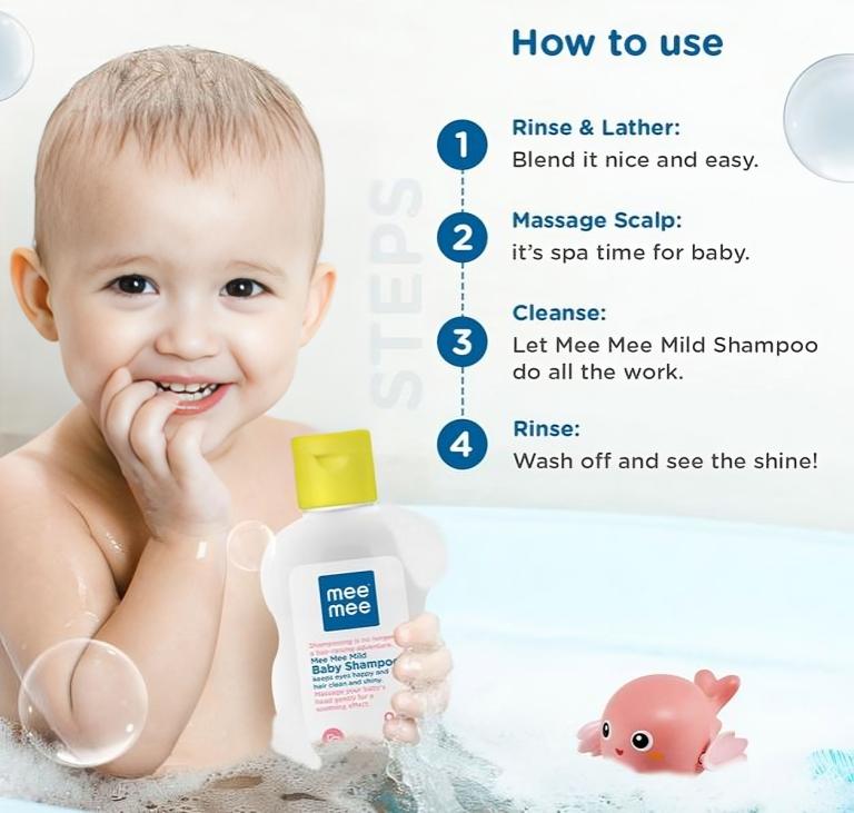 Mee Mee Gentle Baby Tear-Free & Soothes, & Protects Sensitive Skin Shampoo 400ml