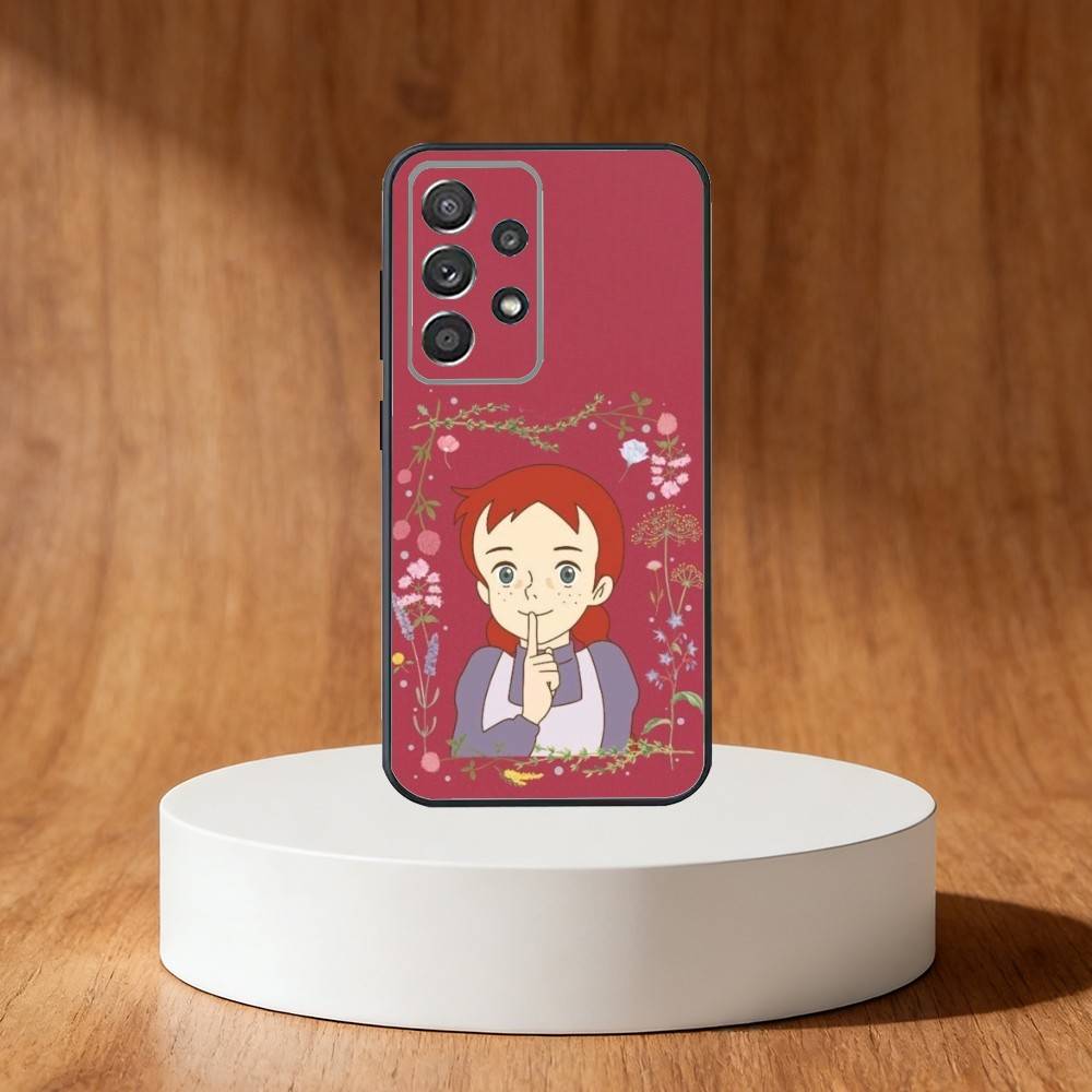 Анна с Зеленых Крыш Анна Ширли Чехол для Телефона Для Samsung S25,S24,S21,S22,S23,S30,Ultra,S20,Plus,Fe,Note,10,9,5G Черный Чехол