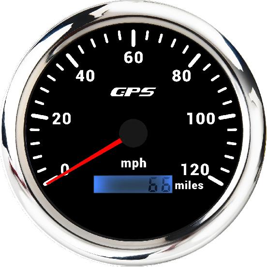 110MM GPS Speedometer 60/120/200kmh 80MPH For Motorcycle Boat Car Truck Speed Gauge Meter 7 Colors Backlight With GPS Antenna