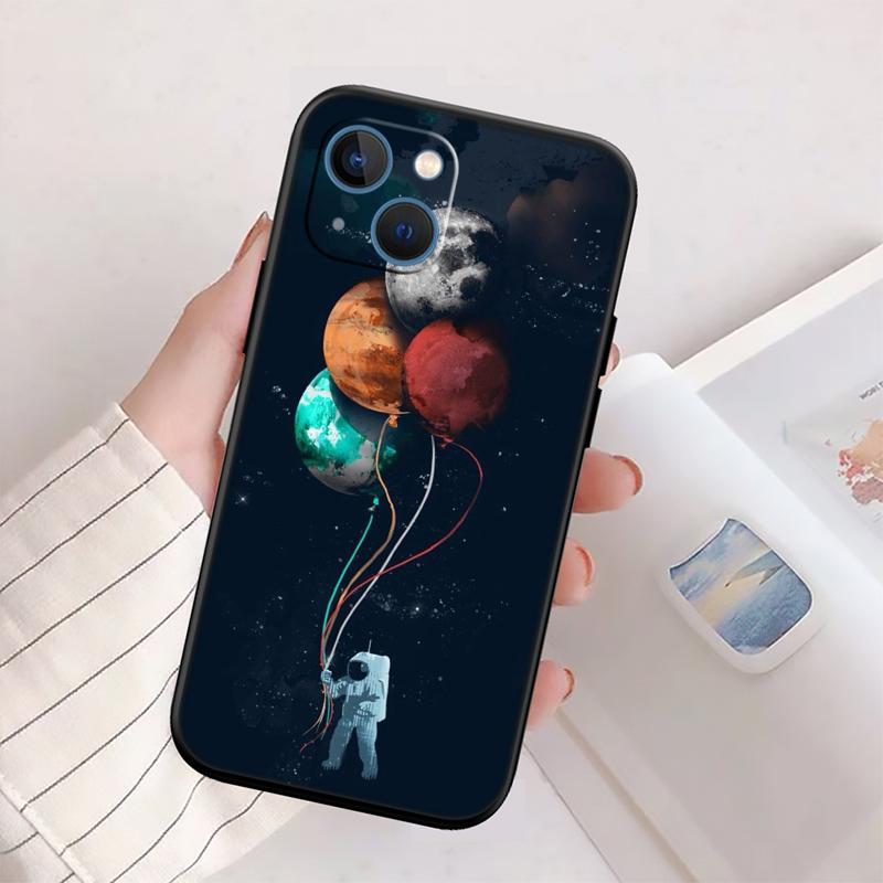 BH42 Space Moon Astronaut New High-End Shell Phone Case for Redmi Note 13 14 Pro+ Plus A3 A3X 13X 13C 13R 14S 14C 14R