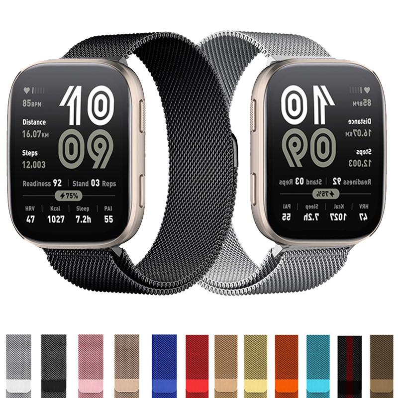 20 мм 22 мм ремешок для часов для Amazfit bip 6 5 Balance GTS 4 mini 2 2e 3 GTR 4 2 3 Pro миланская петля correa браслет huawei gt 5 Band