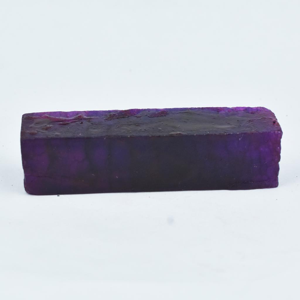 Perfect UnCut Rough 206.95 Ct Natural Sapphire Purple CERTIFIED Loose Gemstone