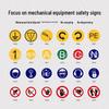 Stepping Prohibition Warning Sign, Self-Adhesive Safety Label for Workshop Equipment