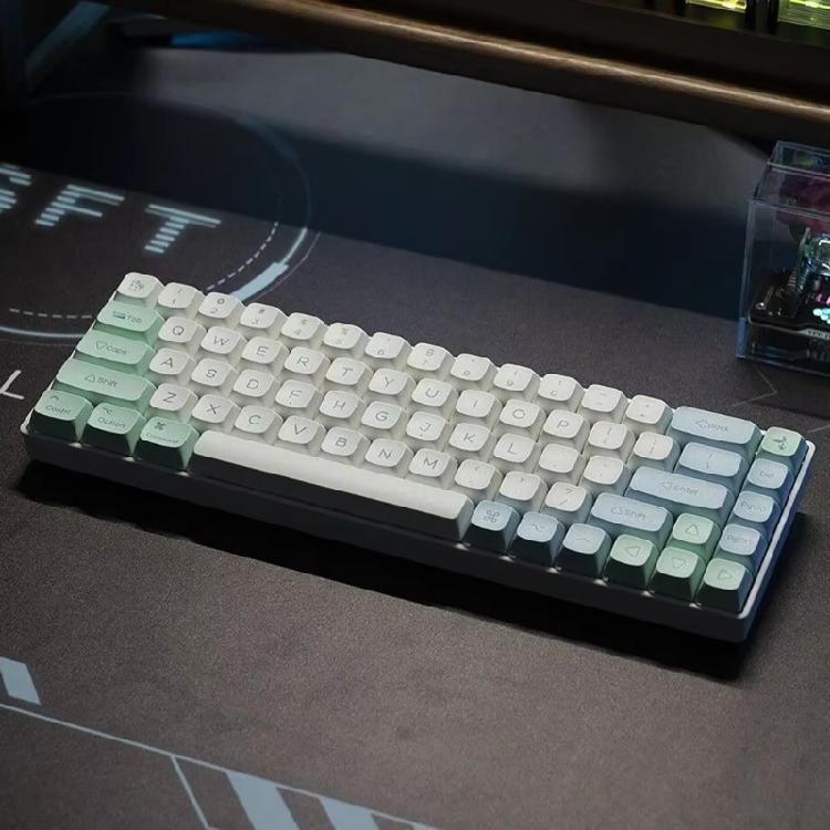 137 шт. колпачков для клавиш XDA PBT с термосублимацией, тема «Ледяная мята», для энтузиастов механических клавиатур