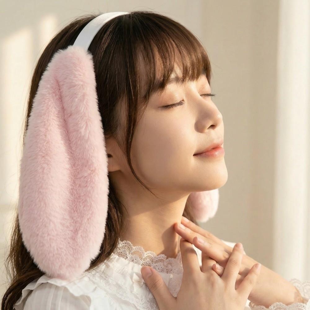 Lop-eared Bunny Ears Headband Fur Hair Accessories Lovely Plush Headwear  Cosplay