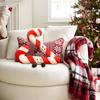 Подушка-леденец Рождественская плюшевая подушка на диван Праздничная подушка для декора дома Организаторы вечеринок Диван Спальня