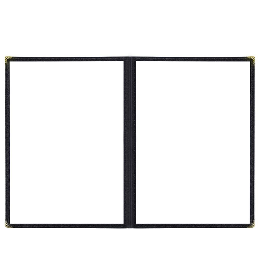 Прозрачная ПВХ обложка для меню формата А4, металлические уголки, книга для отображения цен меню, папка на кольцах, бар, кафе