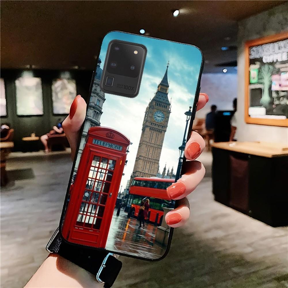 Лондонский Автобус Англия Телефон Чехол для Телефона Для Samsung S 9 10 20 21 22 23 30 23 24 plus lite Ultra FE S10lite Fundas