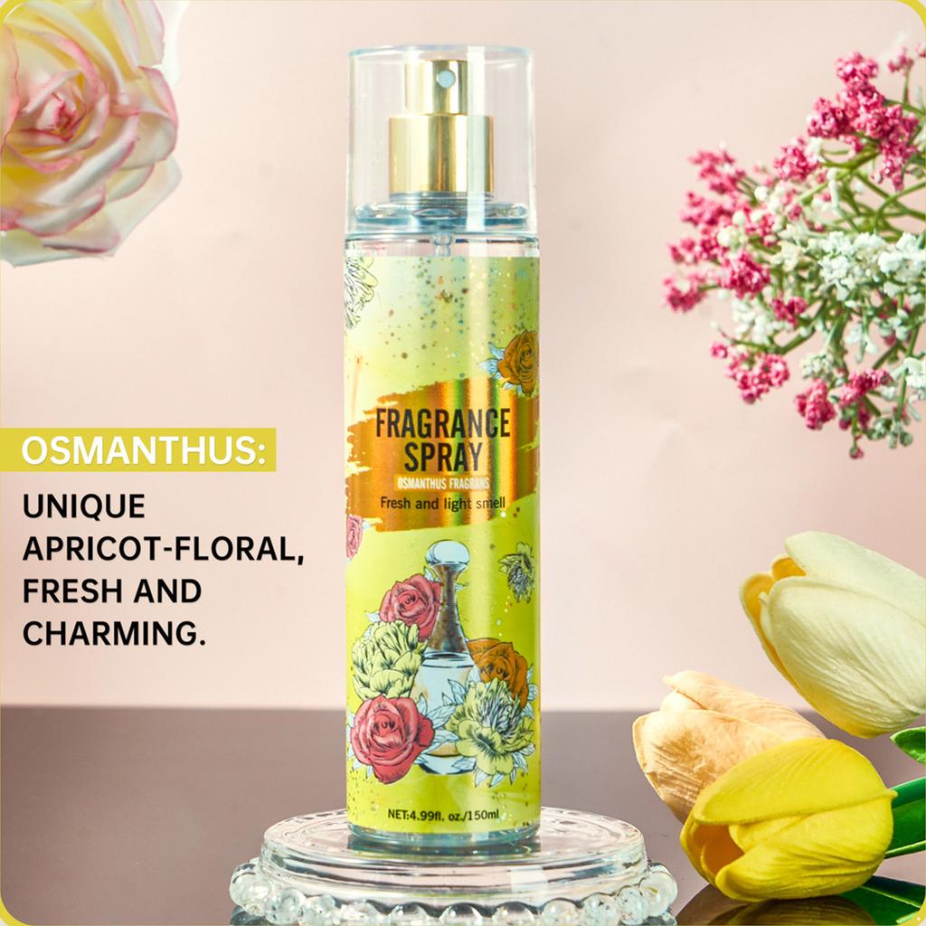 Perfume Body Spray for Women Long Lasting Fragrance Mist Alcohol Free Elegant Fresh Scent for Body and Hair