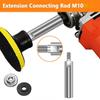 M10 Thread Adapter Angle Grinder Extension Connecting Rod with Nuts for Rotary Polishing Accessories